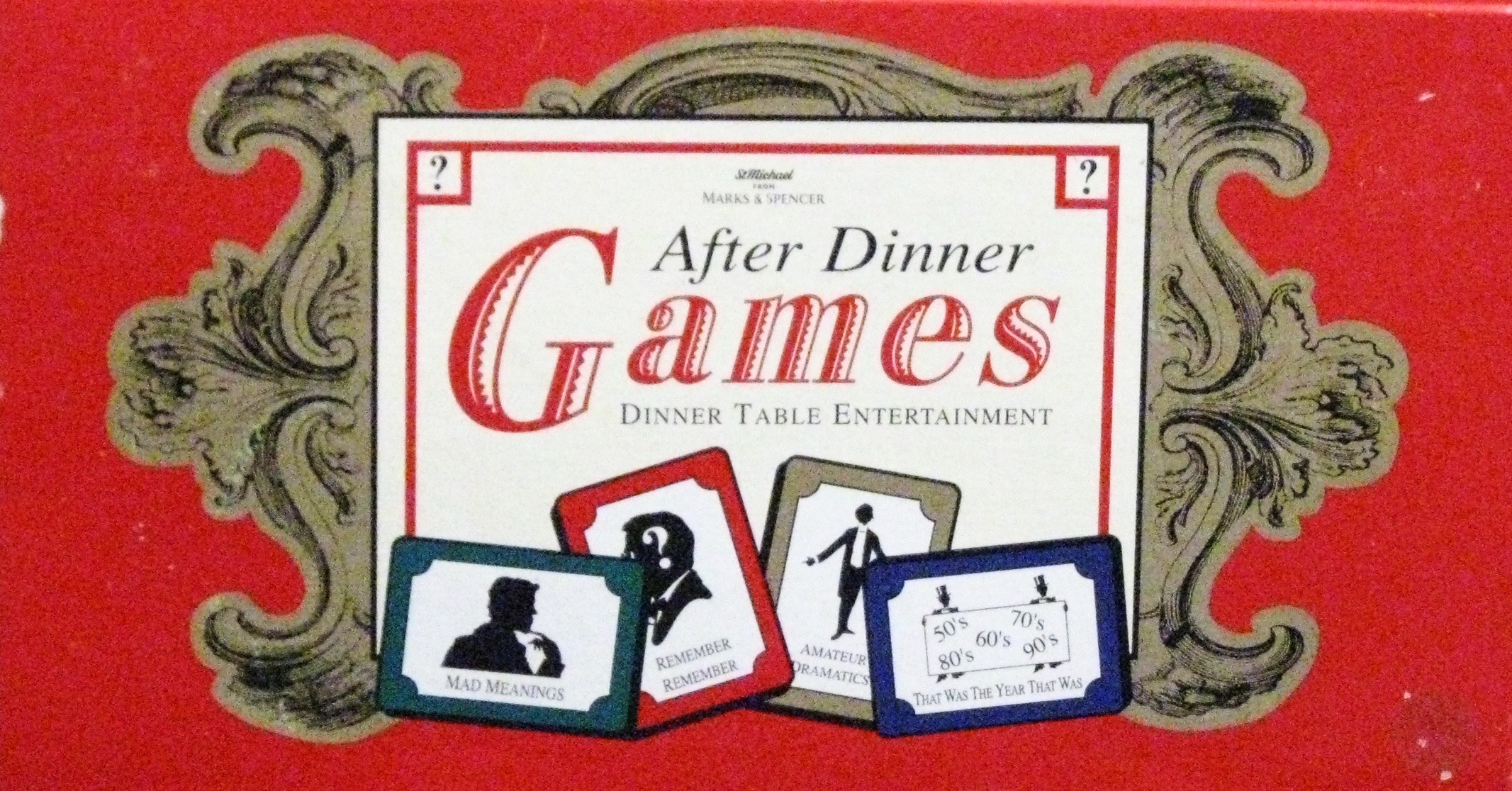 After dinner games at the table